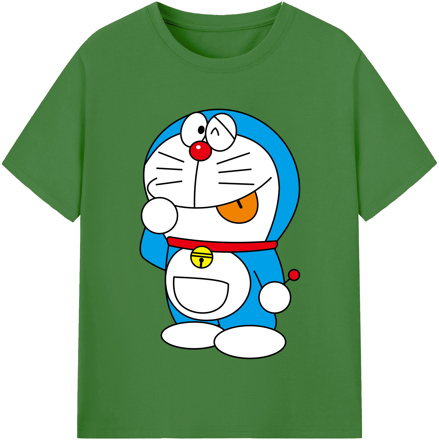 （画像用） ドラえもん Doraemon レディースカジュアルプリントTシャツ（綿100％）